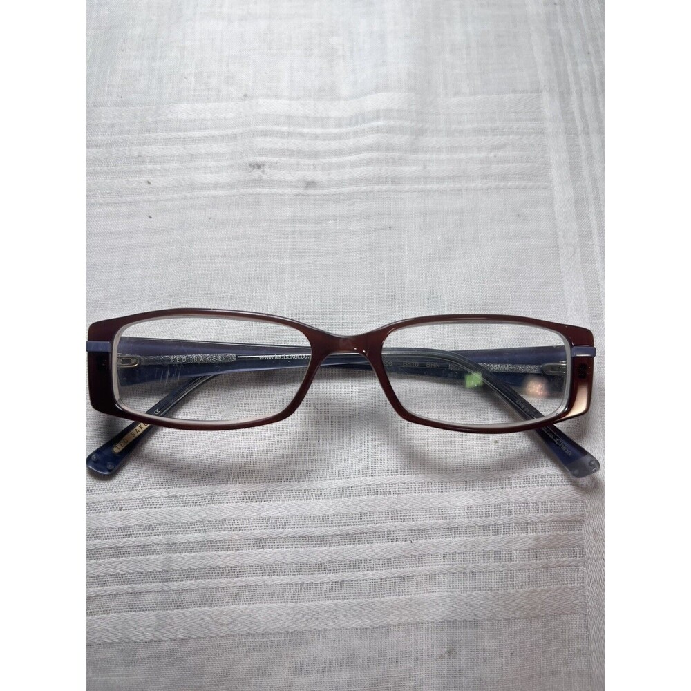 TED BAKER “SPLICE” Eyeglasses Frame B810 51-16-135 Burgundy Red Polished Y956